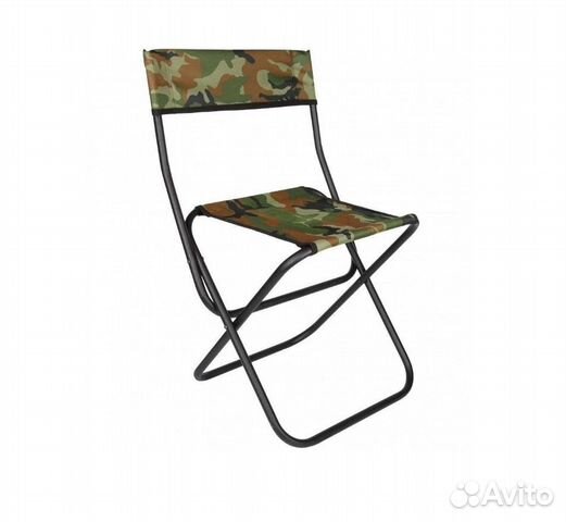 Стул складной большой стальной 43x32x73 см - SS-02