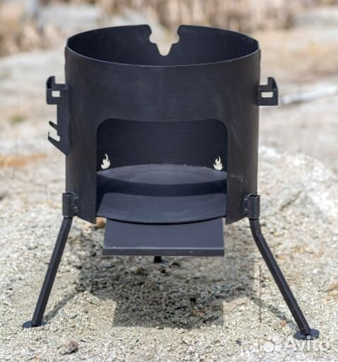 Казан чугунный 16 литров + печь + шумовка