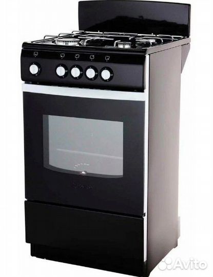 Плита газовая Deluxe 5040.38 черная