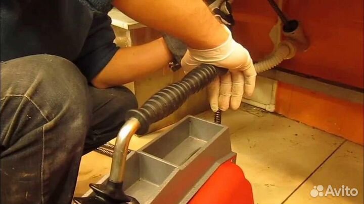 Устранение засора, прочистка канализации