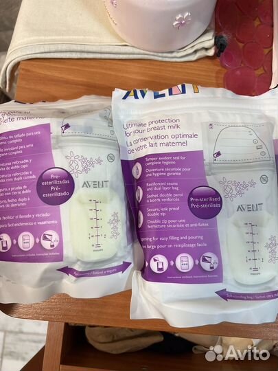 Пакеты для хранения грудного молока Avent