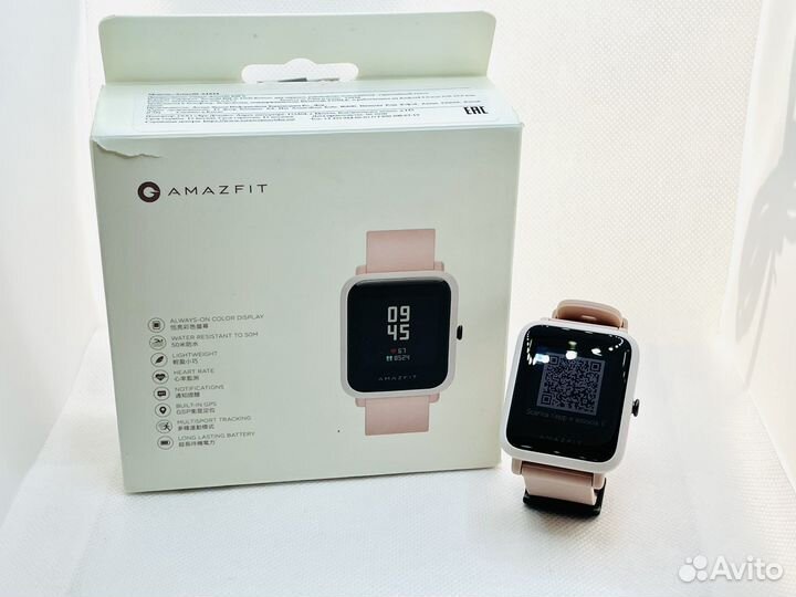 Смарт часы Amazfit Bip S Pink