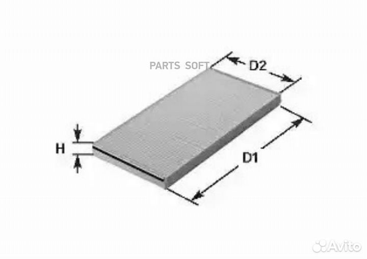 Clean filters NC2304CA Фильтр салонный угольный