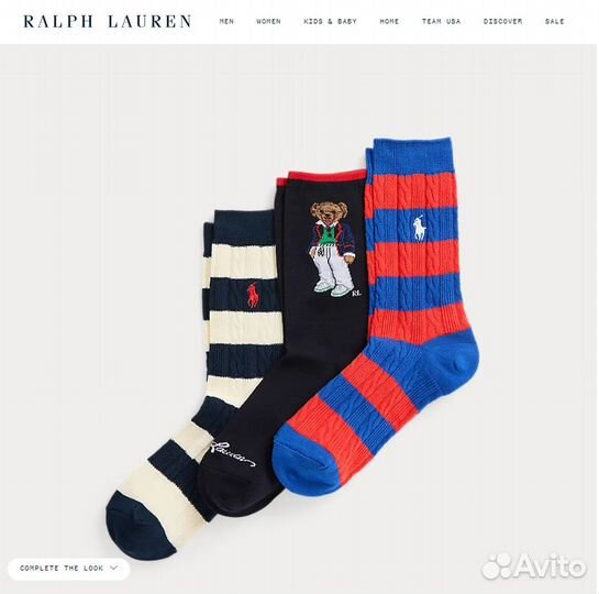 Носки Polo Ralph Lauren оригинал