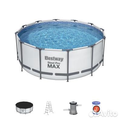56420 Bestway Каркасный бассейн 366х122. 10250л