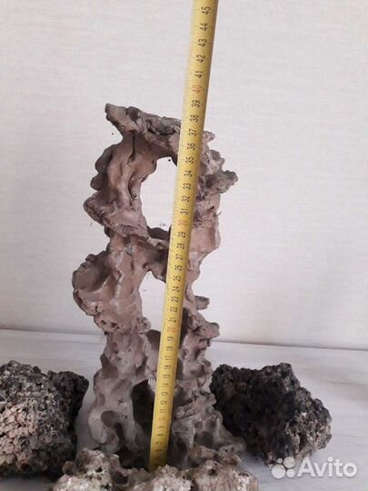 Аквариумный декор стелла камни природного происхож