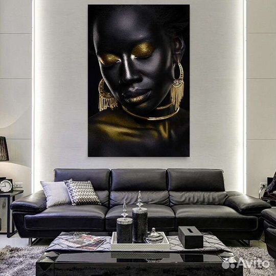 Картина маслом африканка