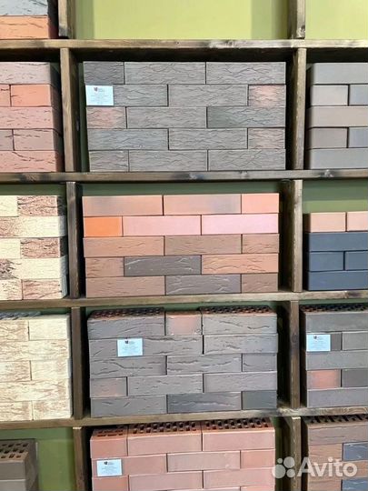 Лицевой керамический кирпич старый дуб графит вкз