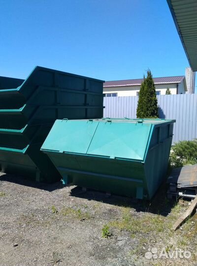 Бункер (лодочка) 8м3 для мусора с крышкой