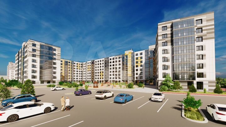 2-к. квартира, 71,4 м², 3/8 эт.