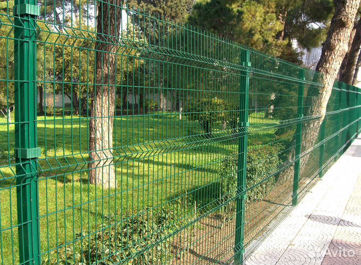 Забор из 3D сетки под ключ + Установка + Доставка