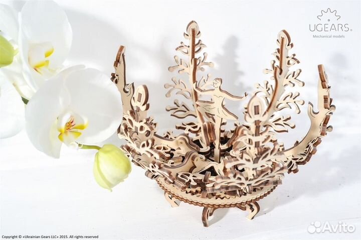 Подарок Сувенир ugears Шкатулка-Цветок