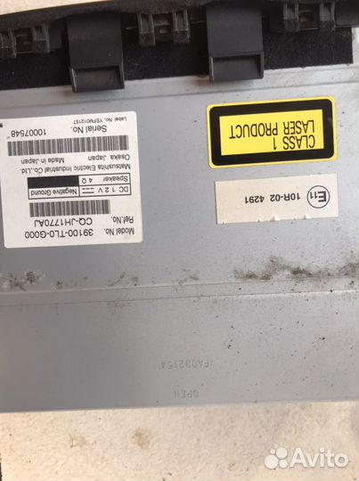 Honda accord 8 штатная магнитола