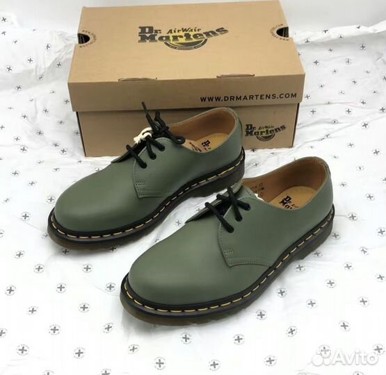 Ботинки Dr. Martens Oxford Shoes 1461 Khaki Green