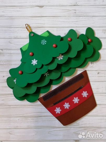 Ёлка на стену с игрушками