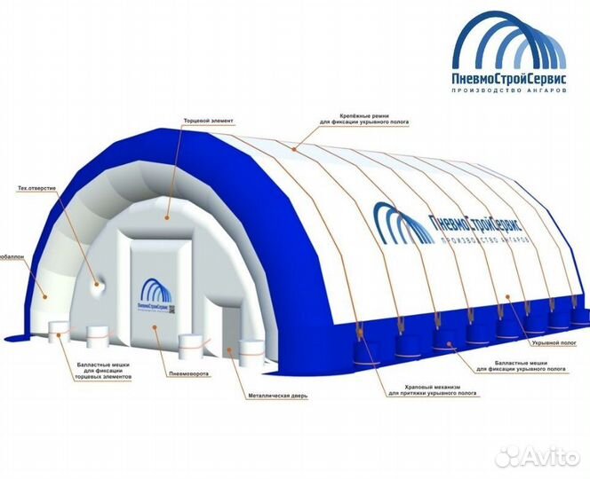 Пневмоангары, быстровозводимые ангары от производи