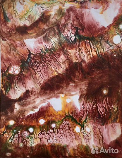 Картины флюид арт