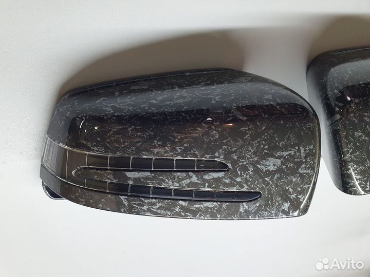 Аквапринт салона для Mercedes карбон/дерево/металл