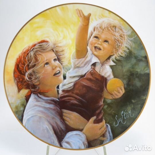 Тарелка Достижение цели сообща Фарфор'82 Сью Этем