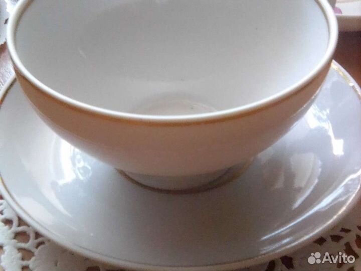 Чашки с блюдцем дулево 2