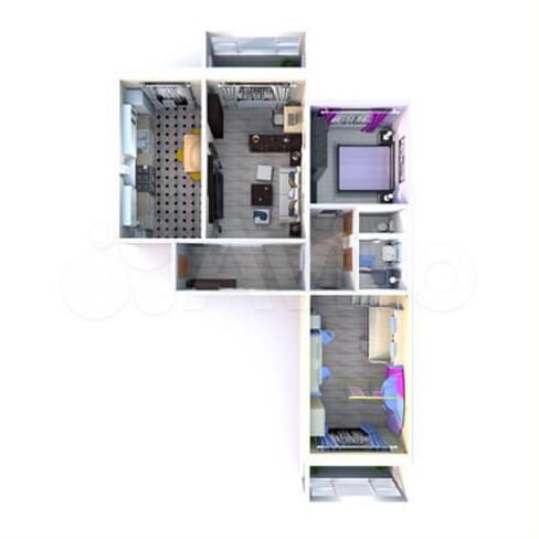 3-к. квартира, 82,1 м², 4/10 эт.