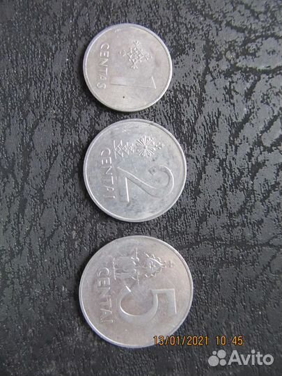 Монеты Литвы набор