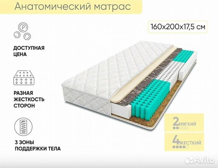 Матрас анатомический Askona Fortuna 200*160