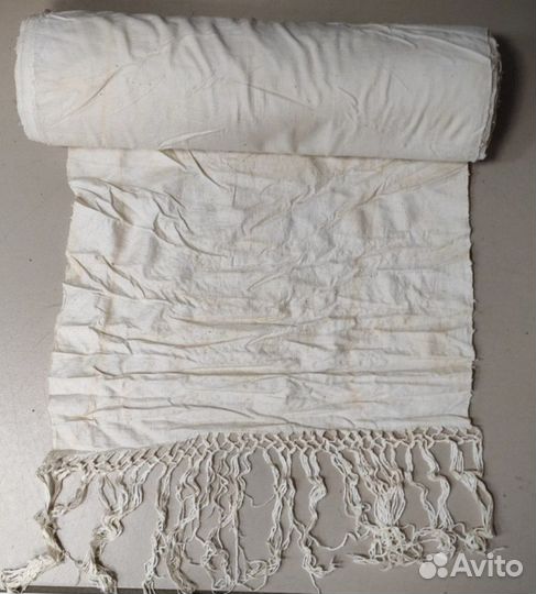 Домоткань старинная белая. Лён Крапива Конопля