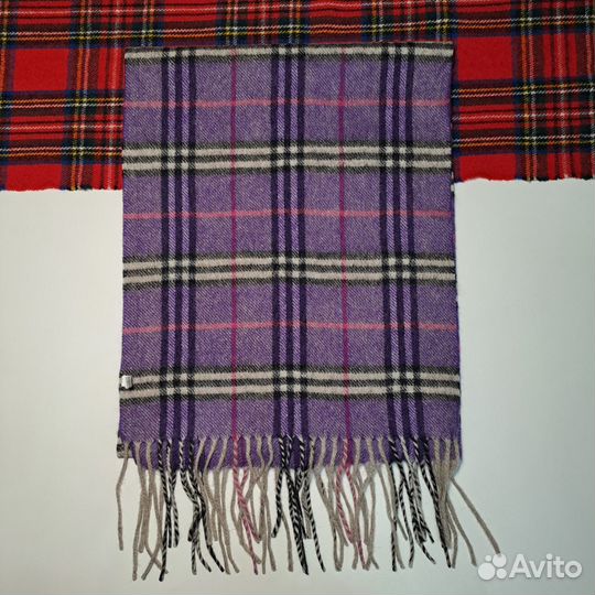 Шерстяной шарф клетка Burberry