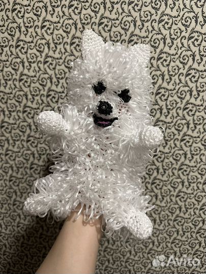 Мочалки игрушки Собачка