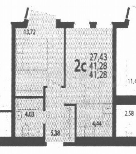 2-к. квартира, 41,3 м², 7/33 эт.