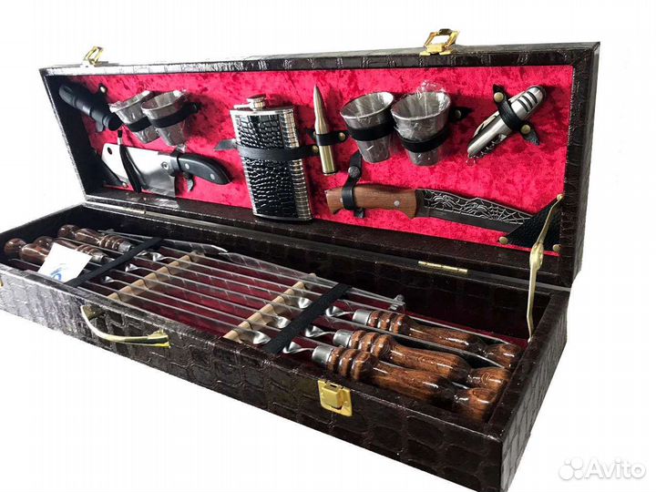 Набор шампуров подарочный