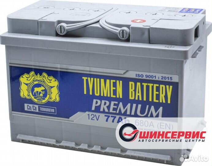 Аккумулятор tyumen battery 77 Ач 680 А