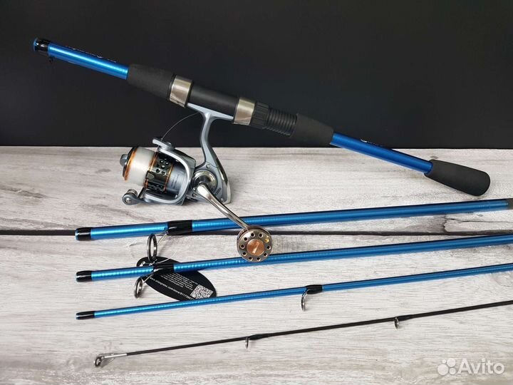 Спиннинг в сборе с катушкой и приманки