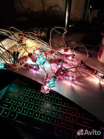 Елочные игрушки СССР гирлянда 