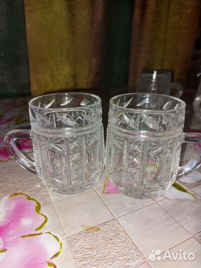 Хрустальные кружки СССР (9 шт.)