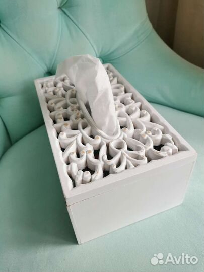 Коробка для салфеток, салфетница деревянная