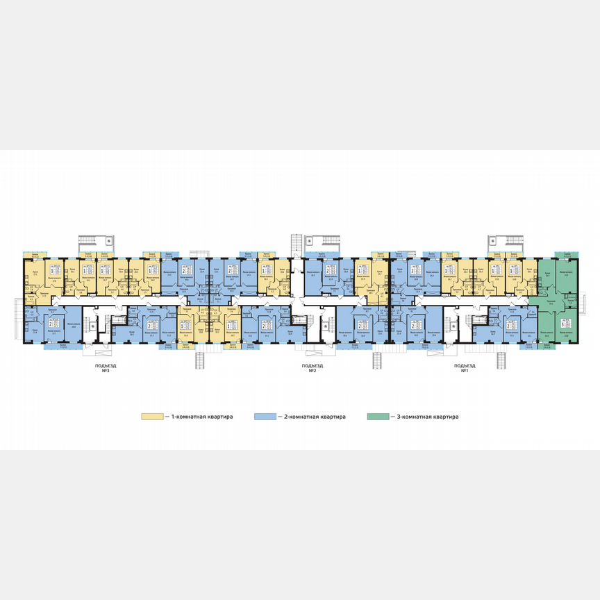 2-к. квартира, 67,3 м², 1/10 эт.