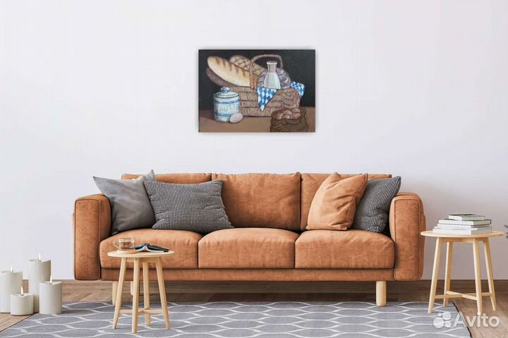 Картина акрилом Выпечка