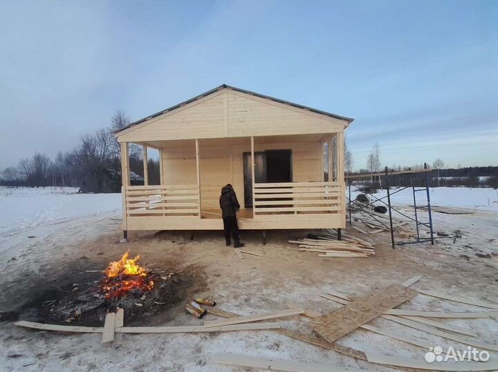 Бытовки дачные домики 8х6м каркас 150х50м летний