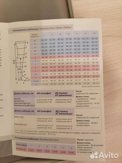 Компрессионные чулки 1 класс