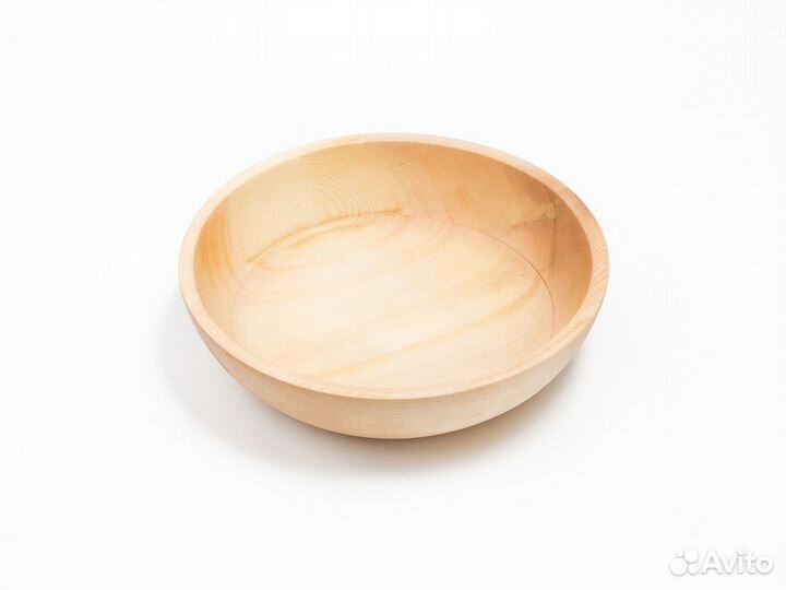 Тарелка деревянная большая глубокая D24 H6