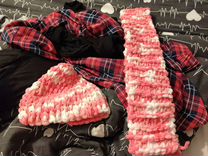 Комплект шапочка и шарф для деток