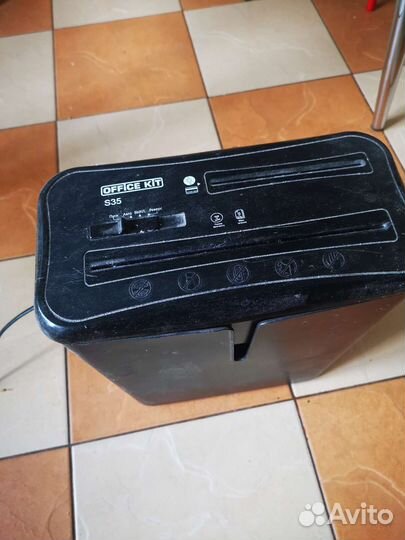 Office kit s35 шредер. Режет прямоугольниками