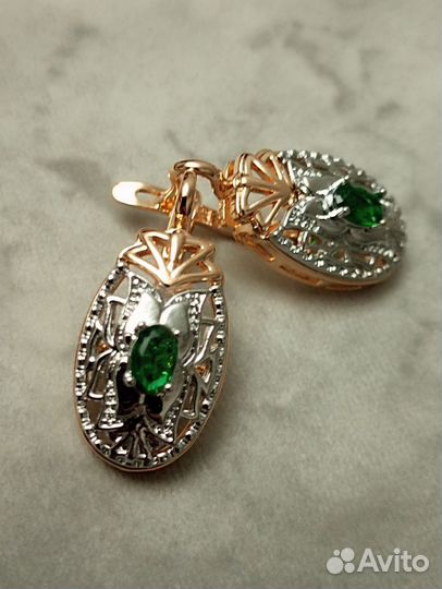 Серьги медицинское золото