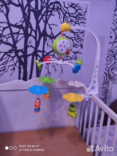 Детская кроватка с пеленальным столиком