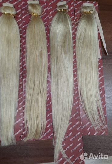Натуральные волосы на заколках 60 см