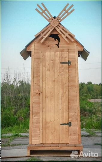 Дачный туалет с декором и установкой KII