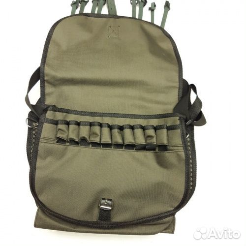 Ягдташ (комб.) с сеткой и подвесками для дичи хаки