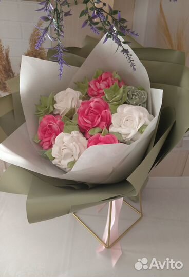 Съедобный букет из зефира